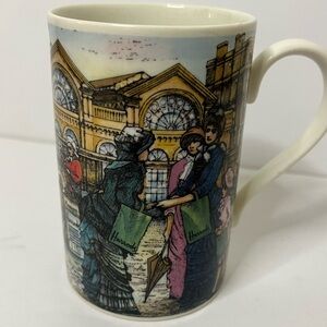 Vintage Harrods Knightsbridge Mug Cup London Cityscape Fine Bone China